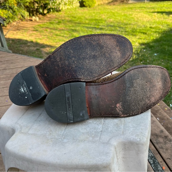 Allen Edmonds Neumok Brown Wingtips 10D Unlined Shortwings USA - Picture 6 of 7